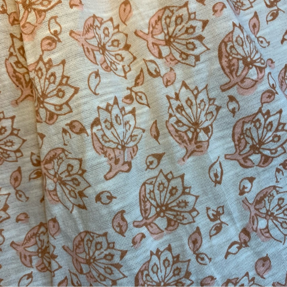 NWT Lucky Brand Neutral Floral Off-Shoulder Blouse, size XXL - Picture 4 of 10